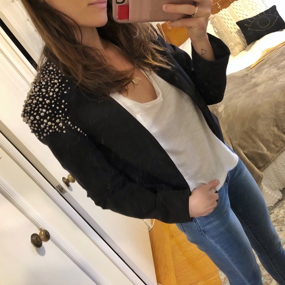 Urban Outfitters Jackets & Blazers - Black Studded Blazer